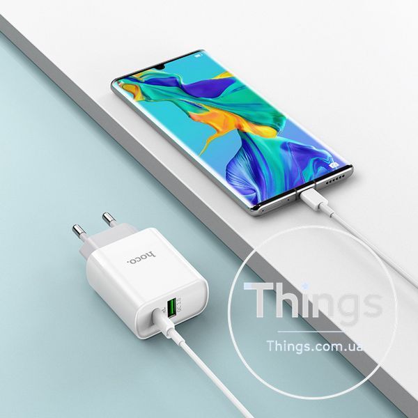 Home Charger 20W PD QC3.0 Hoco C80A &mdash; White К2-000071454 фото