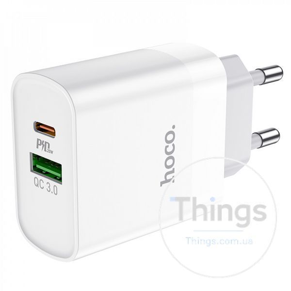 Home Charger 20W PD QC3.0 Hoco C80A &mdash; White К2-000071454 фото