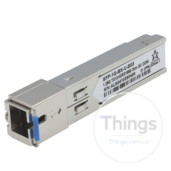 Модуль SFP 1000BASE-BX 1SM WDM SC 3KM TX1310/RX1550nm DDM CM-10129 фото
