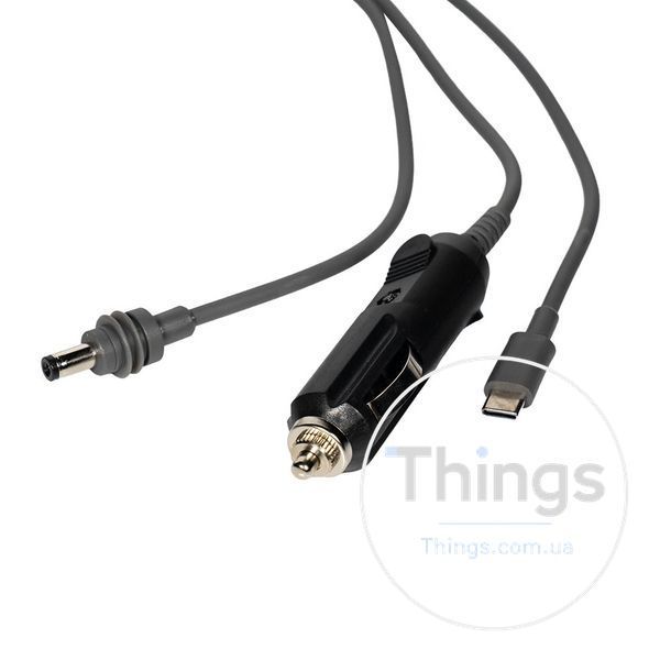 Кабель живлення 3 в 1 для Starlink Mini E-NET автомобільний прикурювач, DC Plug та USB Type-C Plug 5м K3-73-00657 фото