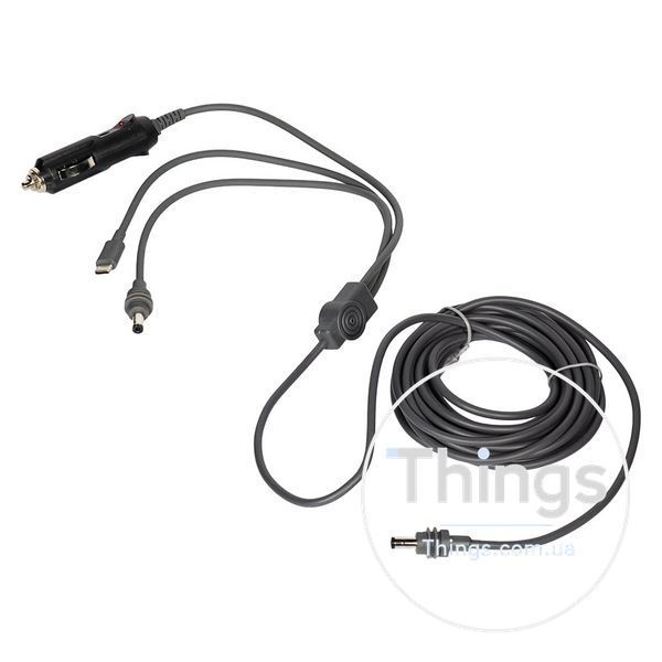Кабель живлення 3 в 1 для Starlink Mini E-NET автомобільний прикурювач, DC Plug та USB Type-C Plug 5м K3-73-00657 фото