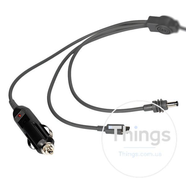 Кабель живлення 3 в 1 для Starlink Mini E-NET автомобільний прикурювач, DC Plug та USB Type-C Plug 5м K3-73-00657 фото