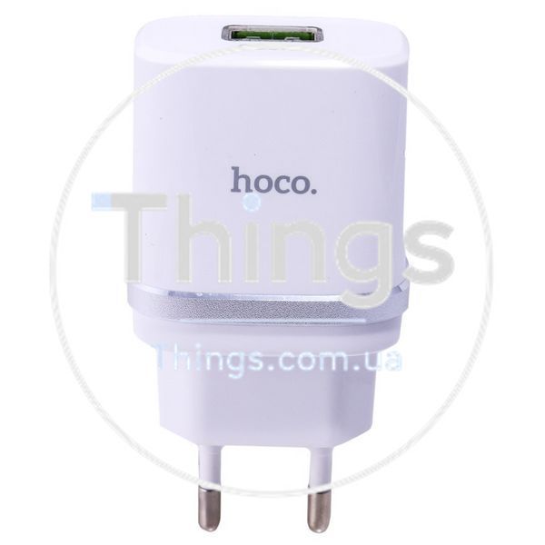 Home Charger | 18W | QC3.0 | Micro Cable (1m) &mdash; Hoco C12Q &mdash; Black К2-000068613 фото