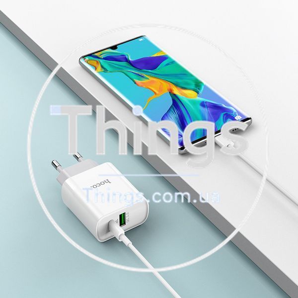 Home Charger 20W PD QC3.0 Hoco C80A &mdash; White К2-000071454 фото