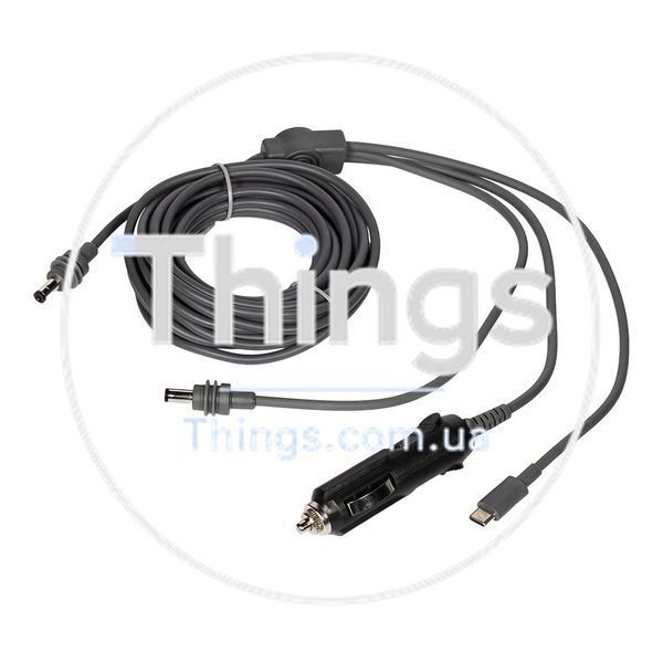 Кабель живлення 3 в 1 для Starlink Mini E-NET автомобільний прикурювач, DC Plug та USB Type-C Plug 5м K3-73-00657 фото
