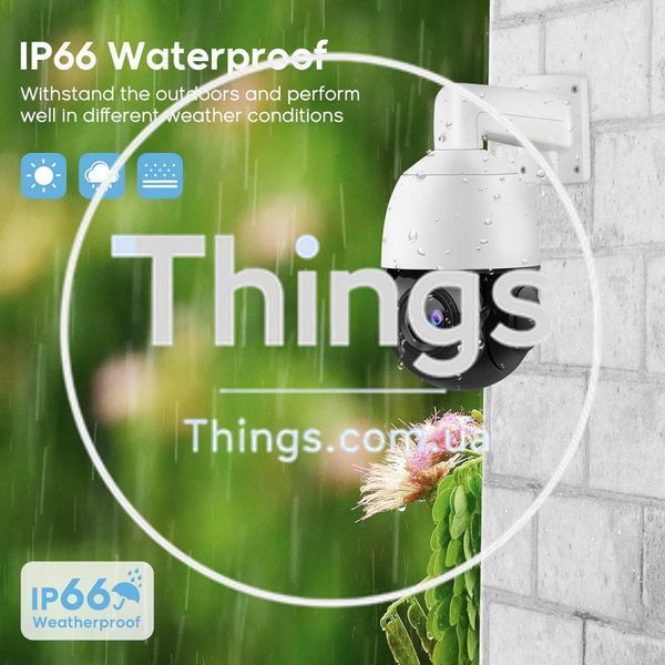 IP Camera 8MP HD-IP POE AI Smart PTZ - Model: PT-IP54F (IP66) К2-000079264 фото