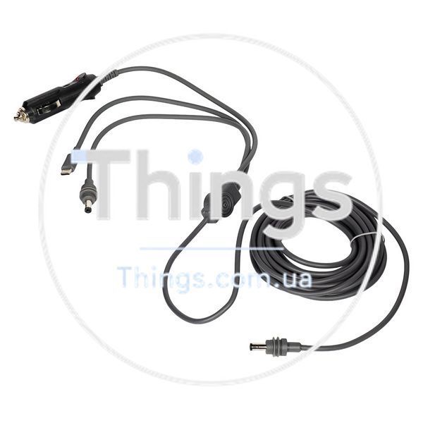 Кабель живлення 3 в 1 для Starlink Mini E-NET автомобільний прикурювач, DC Plug та USB Type-C Plug 5м K3-73-00657 фото