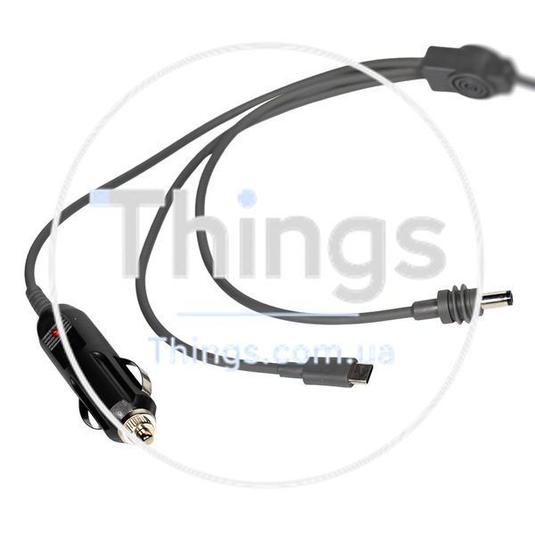 Кабель живлення 3 в 1 для Starlink Mini E-NET автомобільний прикурювач, DC Plug та USB Type-C Plug 5м K3-73-00657 фото