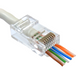 Конектор UTP RJ45 кат. 6 з наскрізними отворами CM-9934 фото 1