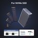 Зовнішній алюмінієвий корпус для SSD UGREEN (55316) M.2 NVMe 40Gbps USB 3.2 Thunderbolt сумісний із Mac та PC K1-000720 фото 6