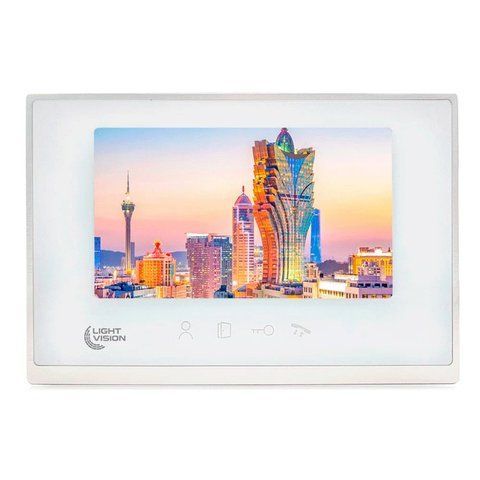 Відеодомофон 7&rdquo; WiFi Light Vision MACAO FHD White K3-82-00204 фото