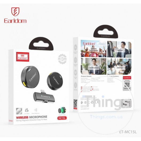 Беспроводной микрофон для телефона Lightning &mdash; Earldom ET-MC15L K2-000083405 фото