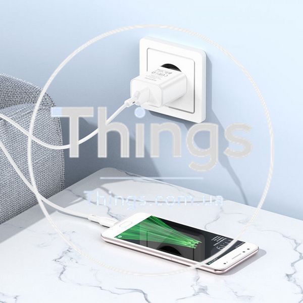 Home Charger | 18W | QC3.0 &mdash; Borofone BA72A &mdash; White K2-000073652 фото