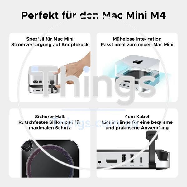 Док-станция UGREEN CM841 (65488) для MacMiniM4 с 2xUSB-C to DP1.4 4K240Hz 4xUSB-A 3.2 10Gbps USB-C 3.2 10Gbps SD TF M.2 Nvme10Gbps K1-000518 фото