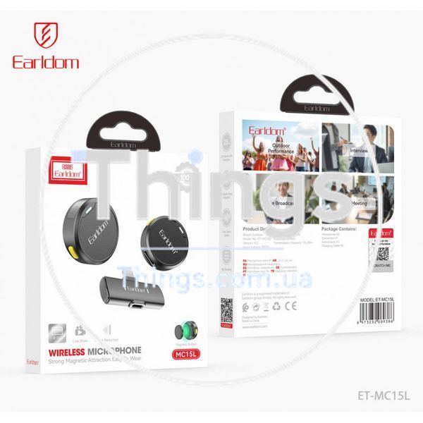 Беспроводной микрофон для телефона Lightning &mdash; Earldom ET-MC15L K2-000083405 фото