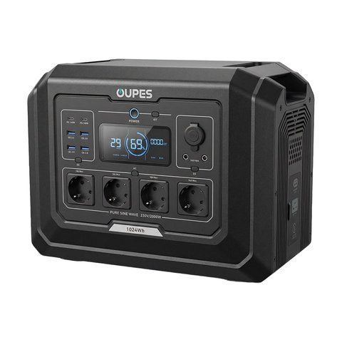 Портативна зарядна станція OUPES Mega 1 S1 2000W 1024Wh LiFePO4 K3-42-00306 фото