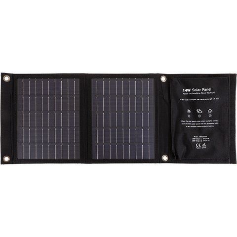Сонячна панель PowerPlant 14W, 2xUSB-A РР-PB930555 фото