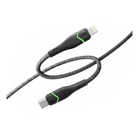 Кабель USB Ridea RC-RL15 RGB Light Type-C to Lightning 30W 1.2m Од1-00041743 фото