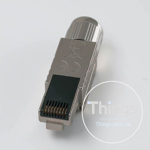 Конектор RJ45 STP кат. 8, екранований, безінструментальний CM-10506 фото