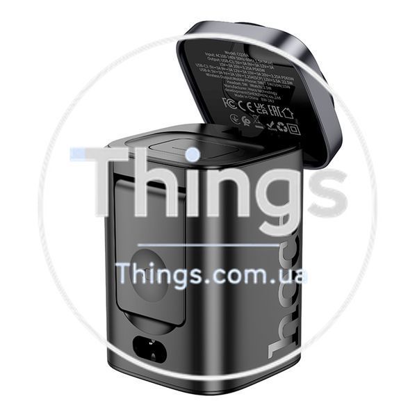 Бездротовий Зарядний Пристрій Hoco CQ20A EU 6-in-1 15W+1USB/2USB-C 65W Magnetic (iWatch) Од1-00046592 фото