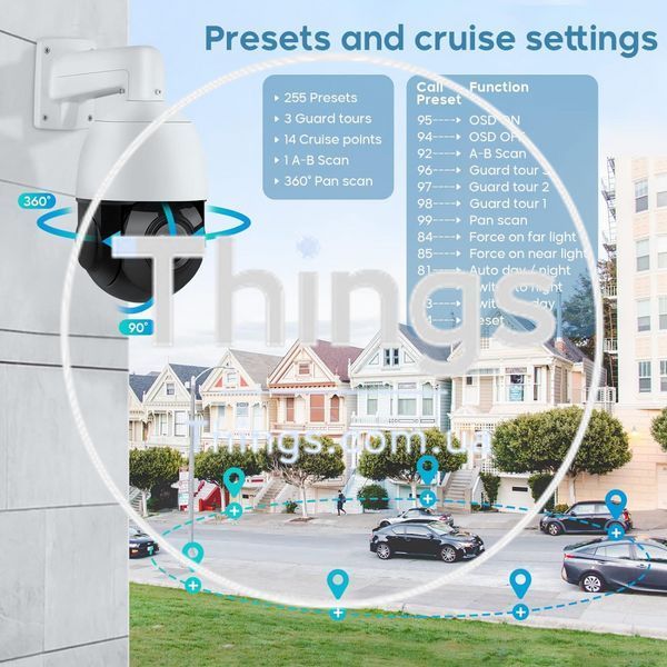 IP Camera 4MP HD-IP POE AI Smart PTZ - Model: PT-IP54F (IP66) К2-000079262 фото