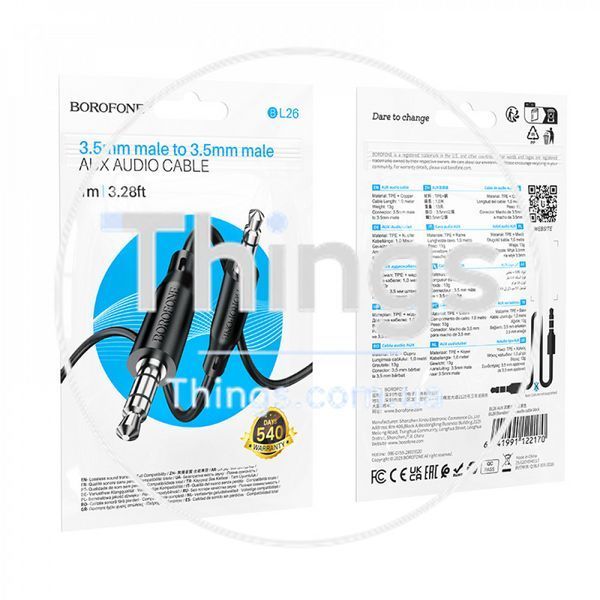 Cable Aux (1m) &mdash; Hoco BL26 К2-000081688 фото