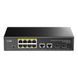 PoE-комутатор 12-портовий некерований Cudy GS1010PS2 гігабітний з 8 портами PoE+, 120W