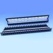 Патч-панель 19" 24xRJ-45 UTP, кат. 6, dual type, із заднім організатором, EPNew CM-632 фото 1