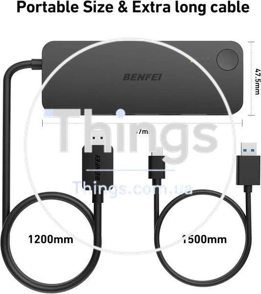 Адаптер BENFEI USB-C to HDMI 2.1 8K@60Hz/4K@240Hz алюминиевый корпус для iPhone MacBook iPad Surface K1-000648 фото