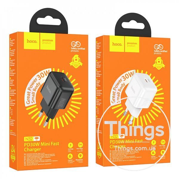 Home Charger 30W PD Hoco N32 Glory &mdash; white К2-000077495 фото