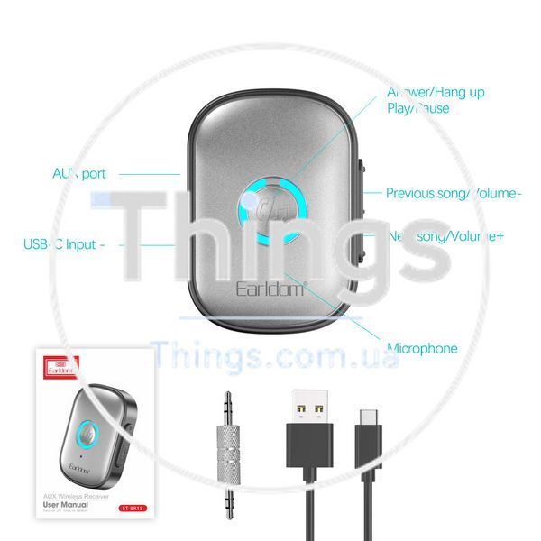 Bluetooth Audio Receiver Earldom ET-BR15 K2-000080992 фото