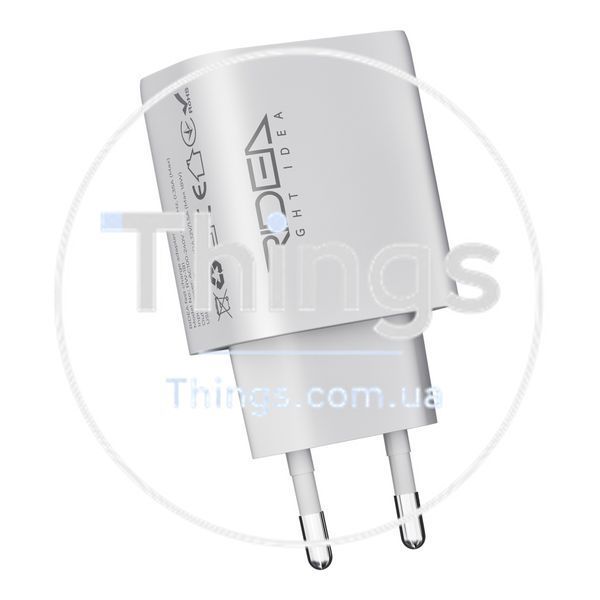Мережевий Зарядний Пристрій Ridea RW-18120 Rapid 1USB QC 18W Од1-00046157 фото