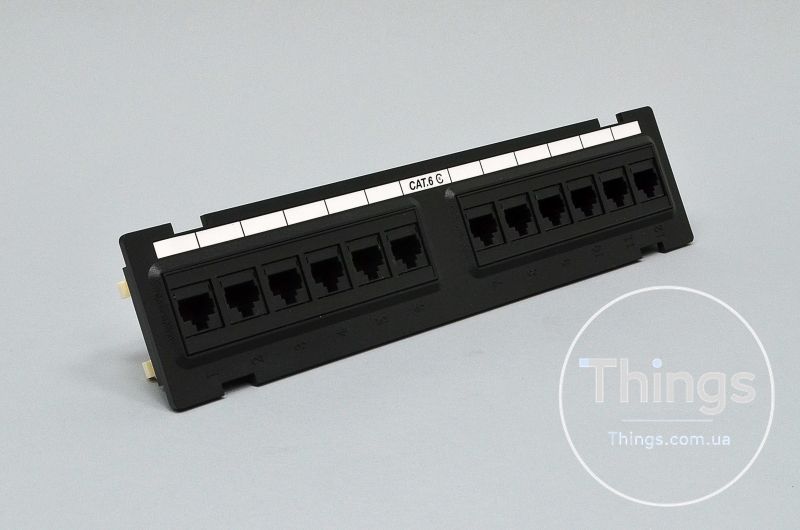 Патч-панель настінна 12xRJ-45 UTP, кат. 6, dual type CM-1372 фото