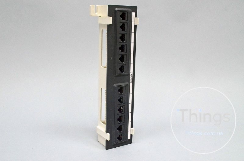 Патч-панель настінна 12xRJ-45 UTP, кат. 6, dual type CM-1372 фото