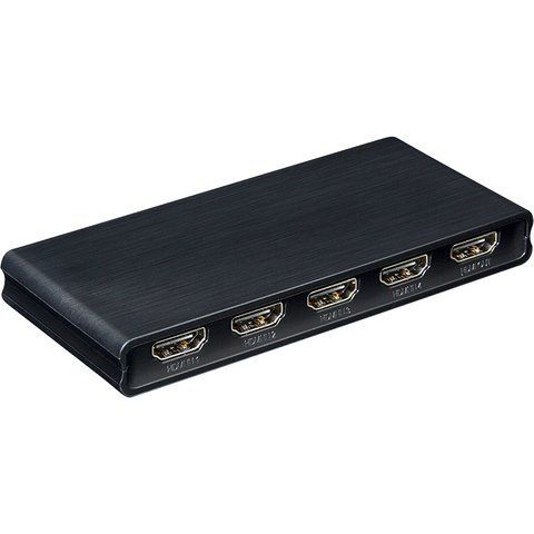 Комутатор PowerPlant HDMI 2.0 4х1 з ІЧ-пультом дистанційного керування (HDSW4X1) CA915958 фото