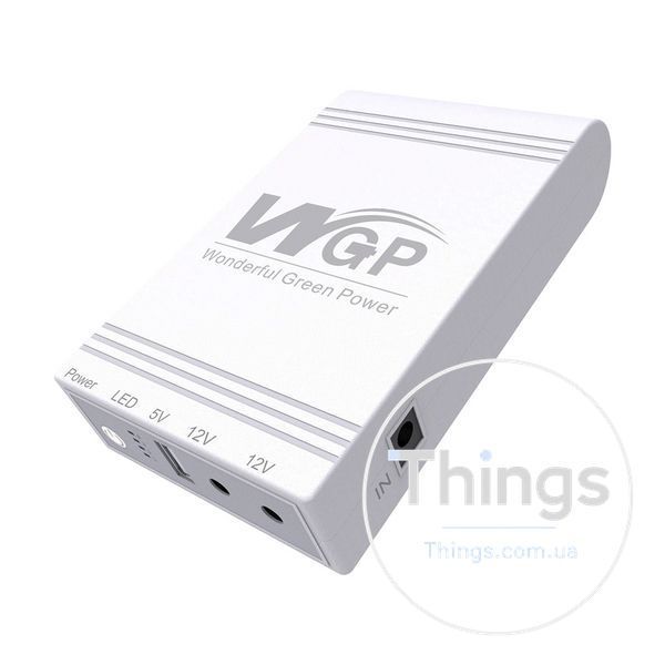 Джерело безперебійного живлення Mini UPS WGP UPS103C 16000mAh 5V/12V/12V, Li-ion 4*4Ah, для роутера та оптичного терміналу K3-42-00248 фото