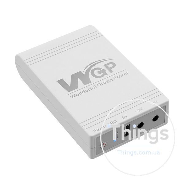 Джерело безперебійного живлення Mini UPS WGP UPS103C 16000mAh 5V/12V/12V, Li-ion 4*4Ah, для роутера та оптичного терміналу K3-42-00248 фото