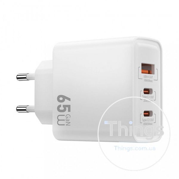 Home Charger 65W 1U 2C Wiwu Wi-G005 EU К2-000082536 фото