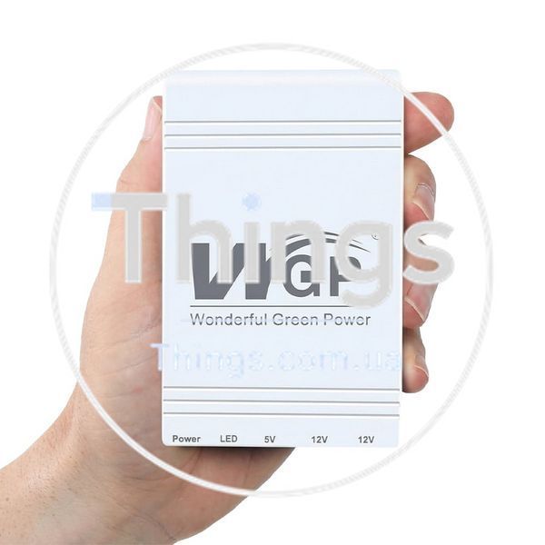 Джерело безперебійного живлення Mini UPS WGP UPS103C 16000mAh 5V/12V/12V, Li-ion 4*4Ah, для роутера та оптичного терміналу K3-42-00248 фото
