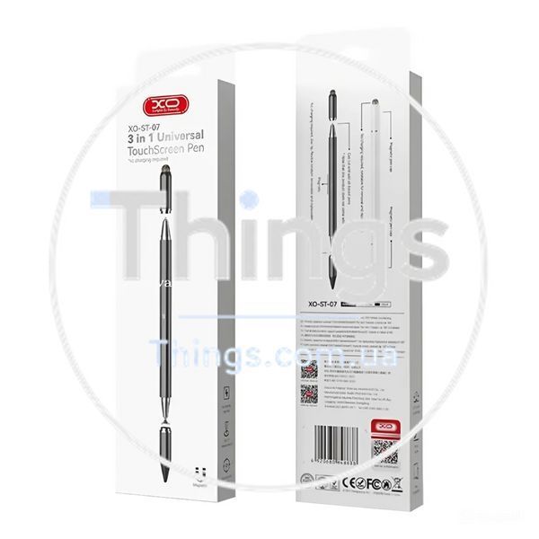 Стілус XO ST-07 3 in 1 Touch-Sensitive Capacitor Pen Од1-00040667 фото