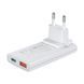 Мережевий зарядний пристрій Choetech PD6011 Ultra thin PD67W GAN A+C White K3-43-00155 фото 1