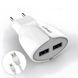 Home Charger 2.1A 2U Lightning Cable (1m) Ldnio A2271 White К2-000035564 фото 1