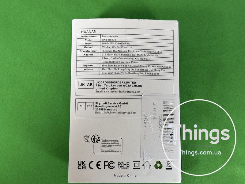 Зарядний пристрій Raeisusp Power Adapter HNT-QC530 USB адаптер живлення 10 W для камер Nikon K1-000195 фото