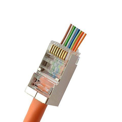 Коннектор STP RJ45 кат. 5e со сквозными отверстиям CM-10057 фото