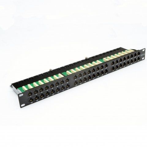 Патч-панель 19" 48xRJ-45 UTP, кат. 6, 1U, dual type, EPNew CM-370 фото