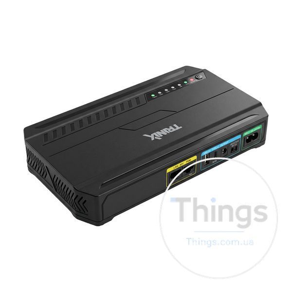 Джерело безперебійного живлення DC UPS Trinix TRX-MUPS-1848 Type-C (24000mAh LiFePo4) 5V/9V/12V/48V/PoE, LiFePo4 4*6Ah, для роутера і медіаконвертера K3-42-00173 фото