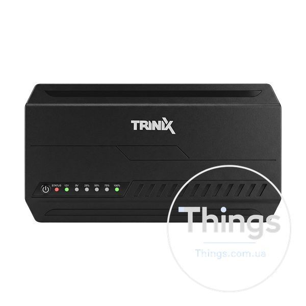 Джерело безперебійного живлення DC UPS Trinix TRX-MUPS-1848 Type-C (24000mAh LiFePo4) 5V/9V/12V/48V/PoE, LiFePo4 4*6Ah, для роутера і медіаконвертера K3-42-00173 фото