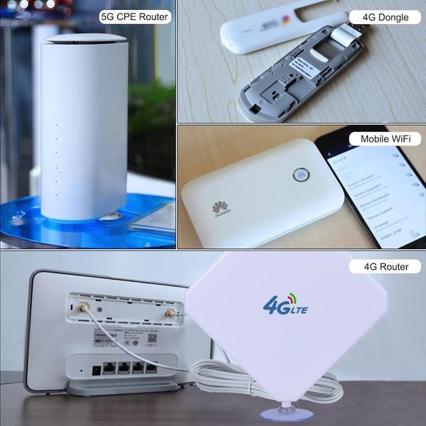 Антенна SMA 4G LTE с двойным Mimo усилением 35 дБи сетевая антенна для мобильных точек доступа маршрутизаторов LTE K1-000690 фото