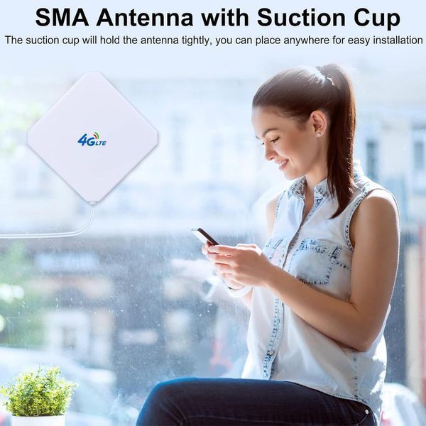 Антенна SMA 4G LTE с двойным Mimo усилением 35 дБи сетевая антенна для мобильных точек доступа маршрутизаторов LTE K1-000690 фото