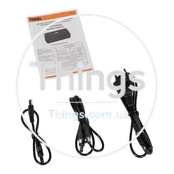 Джерело безперебійного живлення DC UPS Trinix TRX-MUPS-1848 Type-C (24000mAh LiFePo4) 5V/9V/12V/48V/PoE, LiFePo4 4*6Ah, для роутера і медіаконвертера K3-42-00173 фото